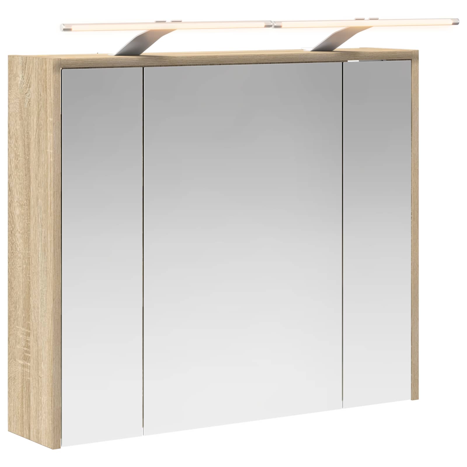 vidaXL Szafka z lustrem do łazienki Dąb Sonoma 73,5 x 16 x 62,5 cm