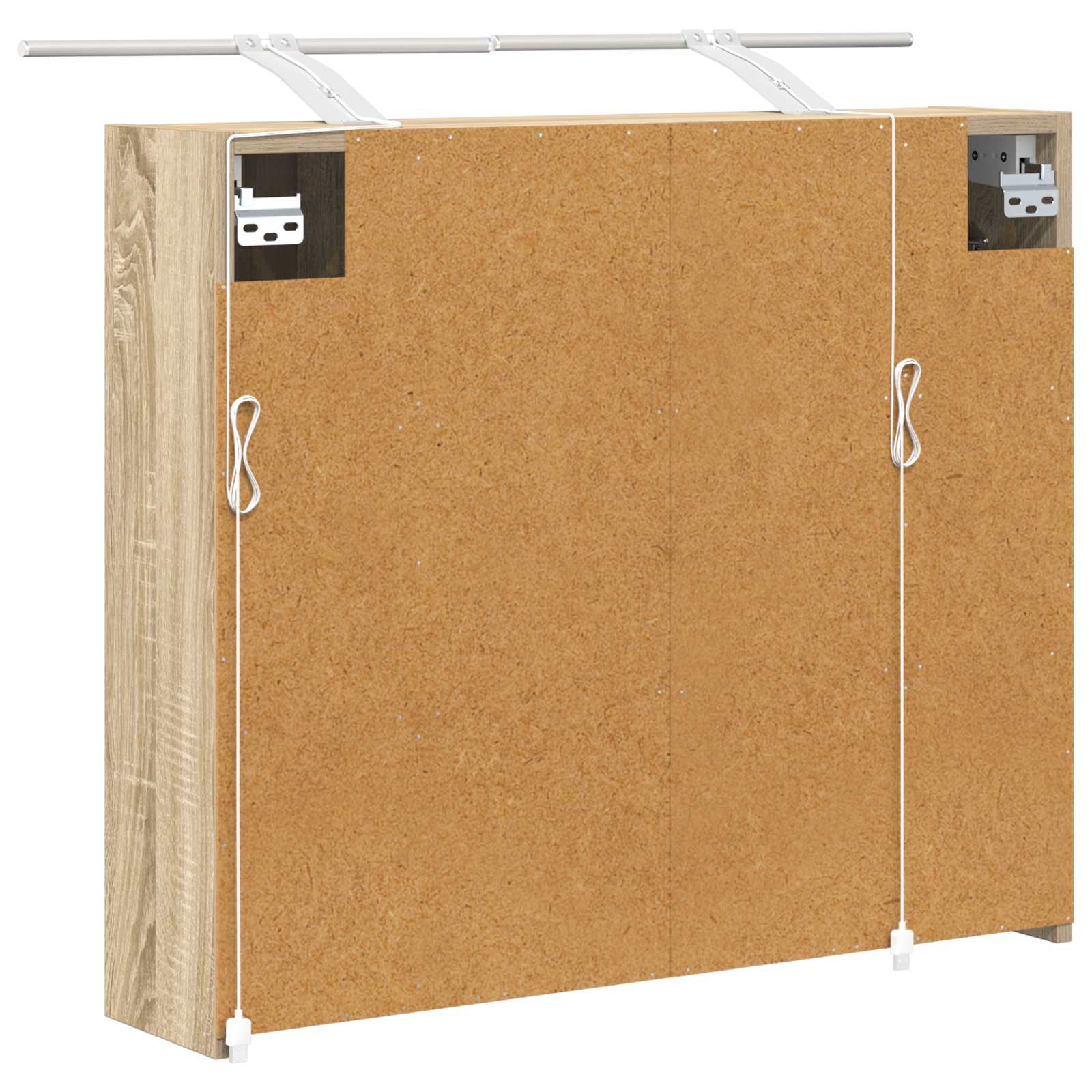 vidaXL Szafka z lustrem do łazienki Dąb Sonoma 73,5 x 16 x 62,5 cm