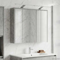 vidaXL Szafka z lustrem do łazienki Betonowy szary 73,5 x 16 x 62,5 cm