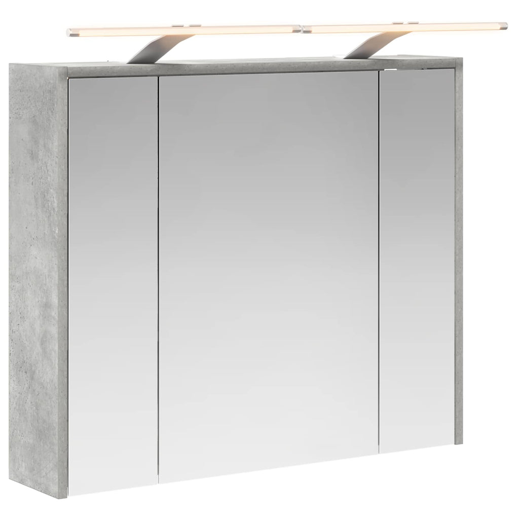 vidaXL Szafka z lustrem do łazienki Betonowy szary 73,5 x 16 x 62,5 cm