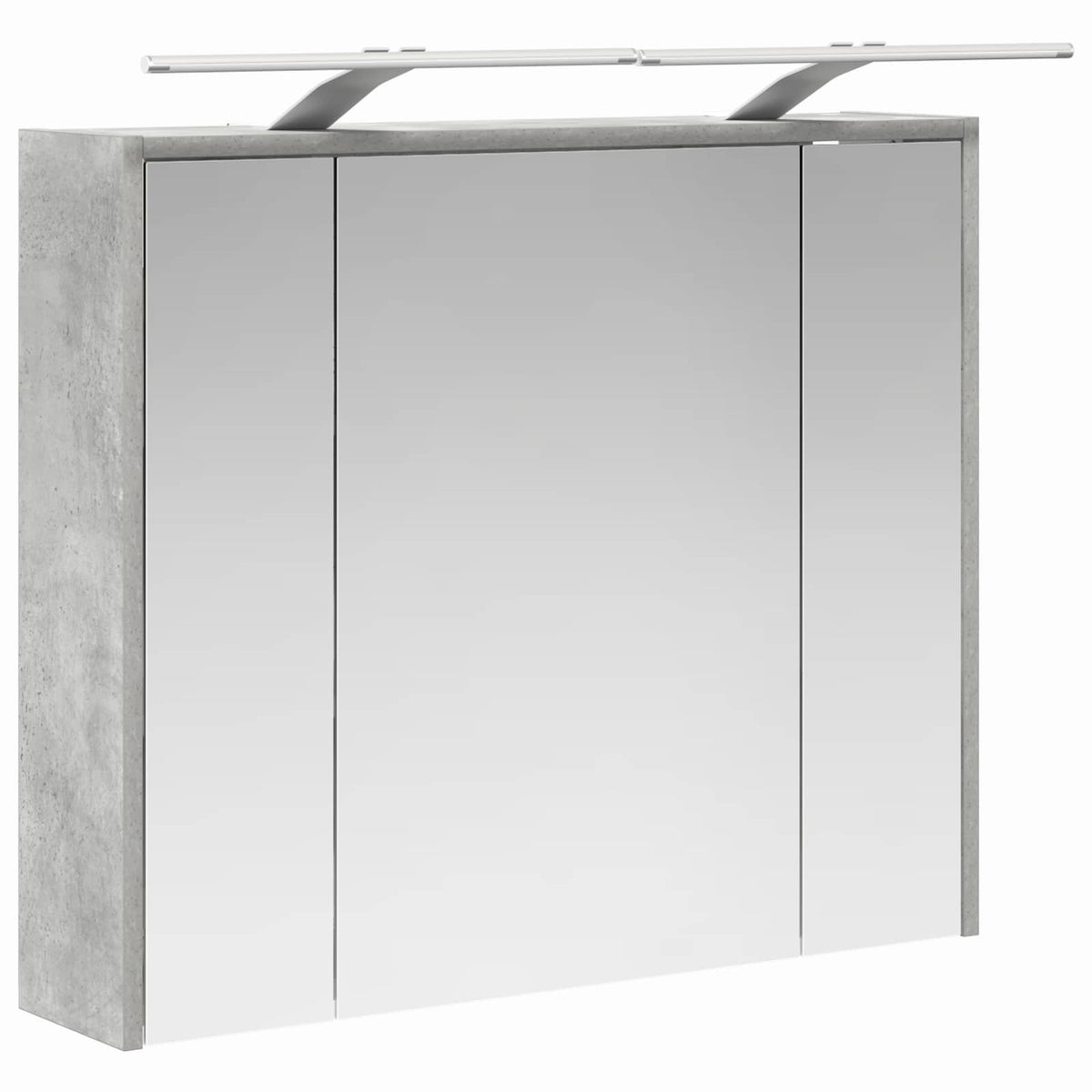 vidaXL Szafka z lustrem do łazienki Betonowy szary 73,5 x 16 x 62,5 cm