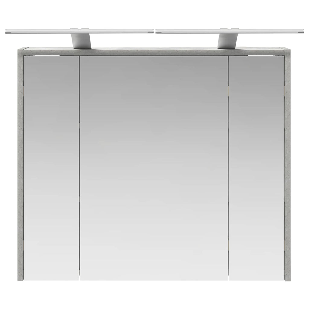 vidaXL Szafka z lustrem do łazienki Betonowy szary 73,5 x 16 x 62,5 cm