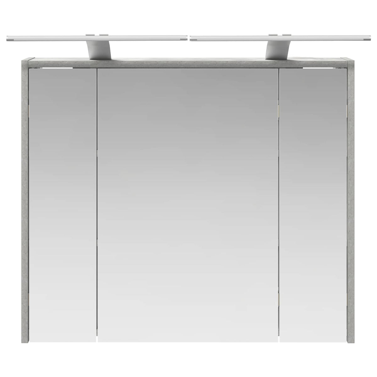 vidaXL Szafka z lustrem do łazienki Betonowy szary 73,5 x 16 x 62,5 cm