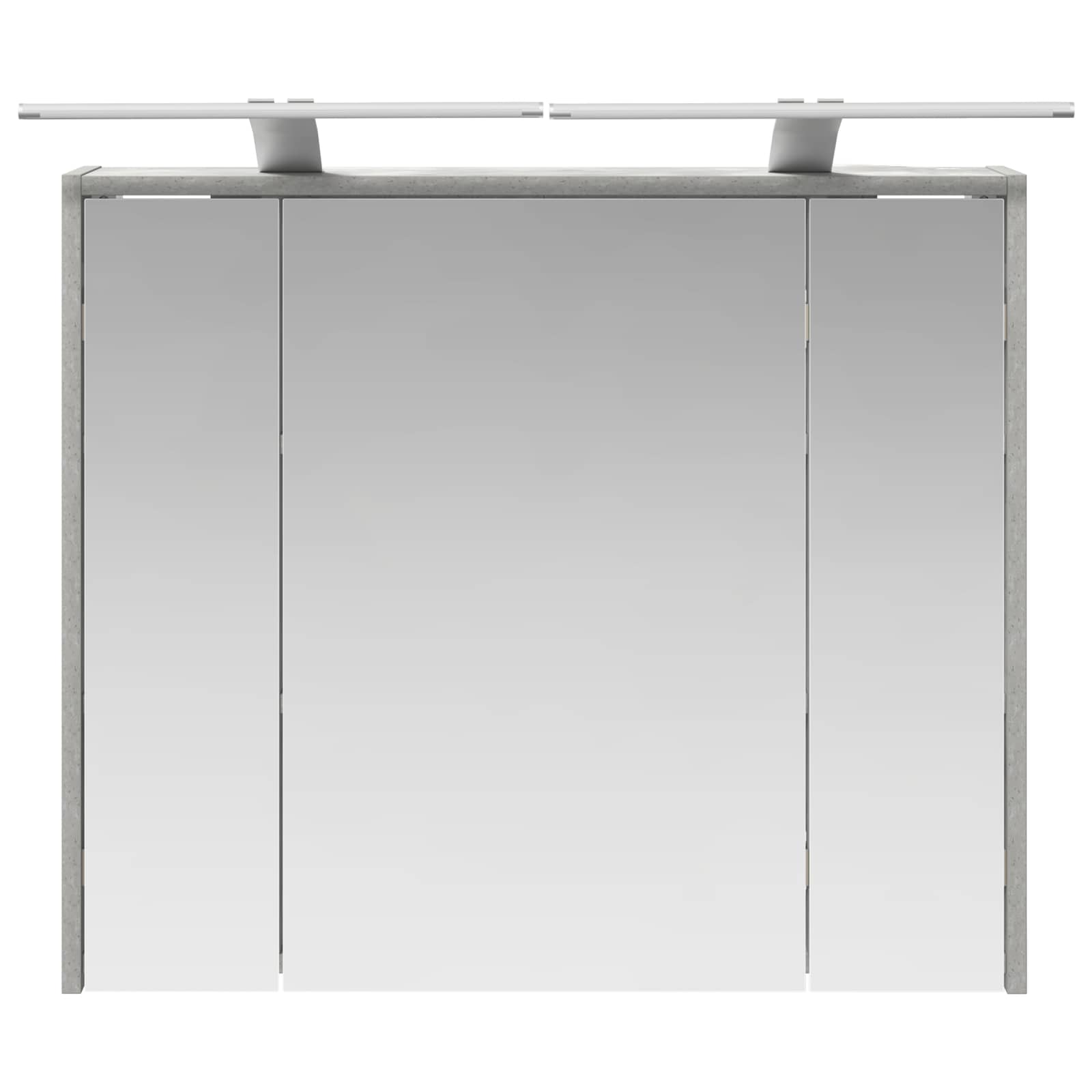 vidaXL Szafka z lustrem do łazienki Betonowy szary 73,5 x 16 x 62,5 cm