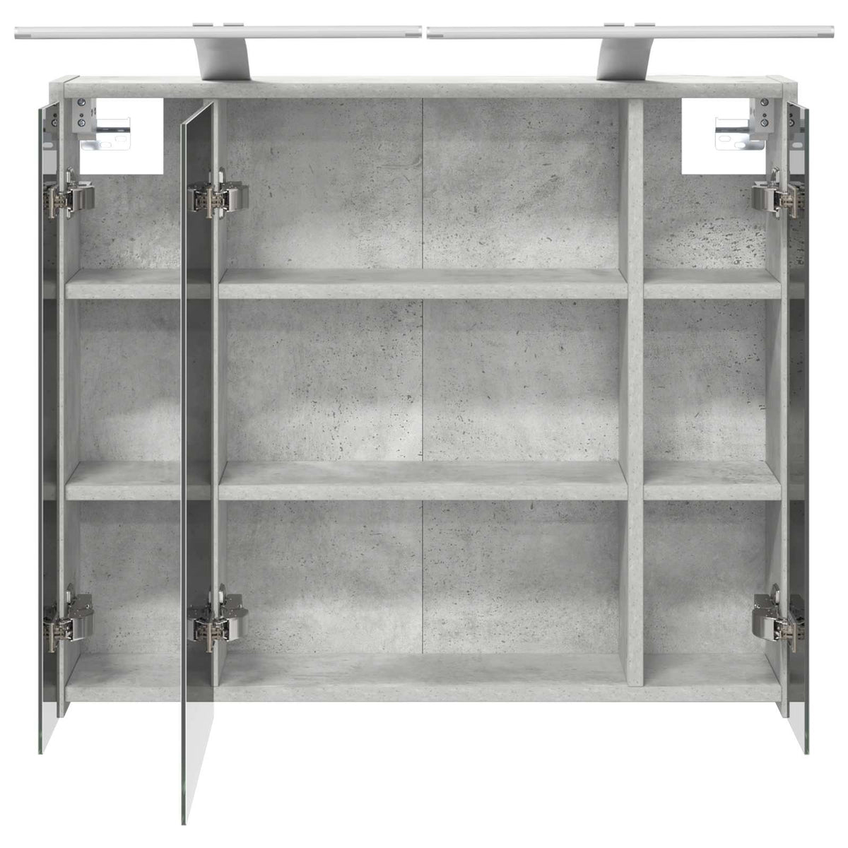 vidaXL Szafka z lustrem do łazienki Betonowy szary 73,5 x 16 x 62,5 cm