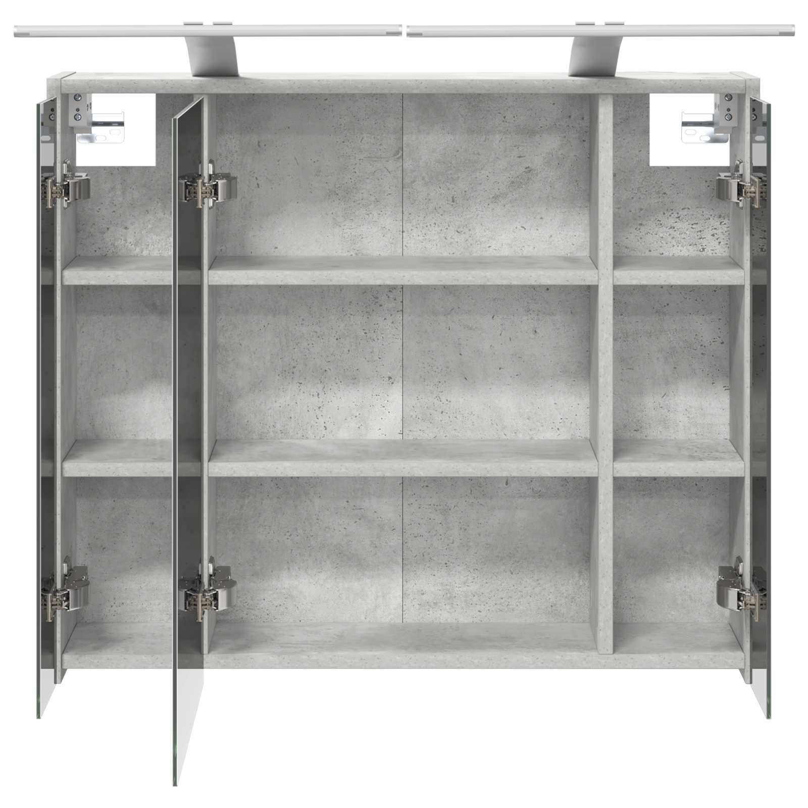 vidaXL Szafka z lustrem do łazienki Betonowy szary 73,5 x 16 x 62,5 cm