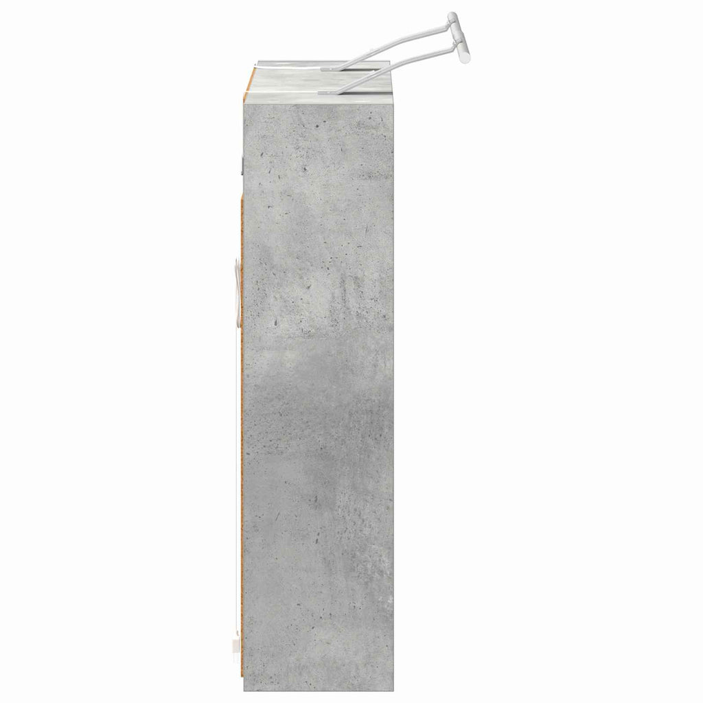 vidaXL Szafka z lustrem do łazienki Betonowy szary 73,5 x 16 x 62,5 cm