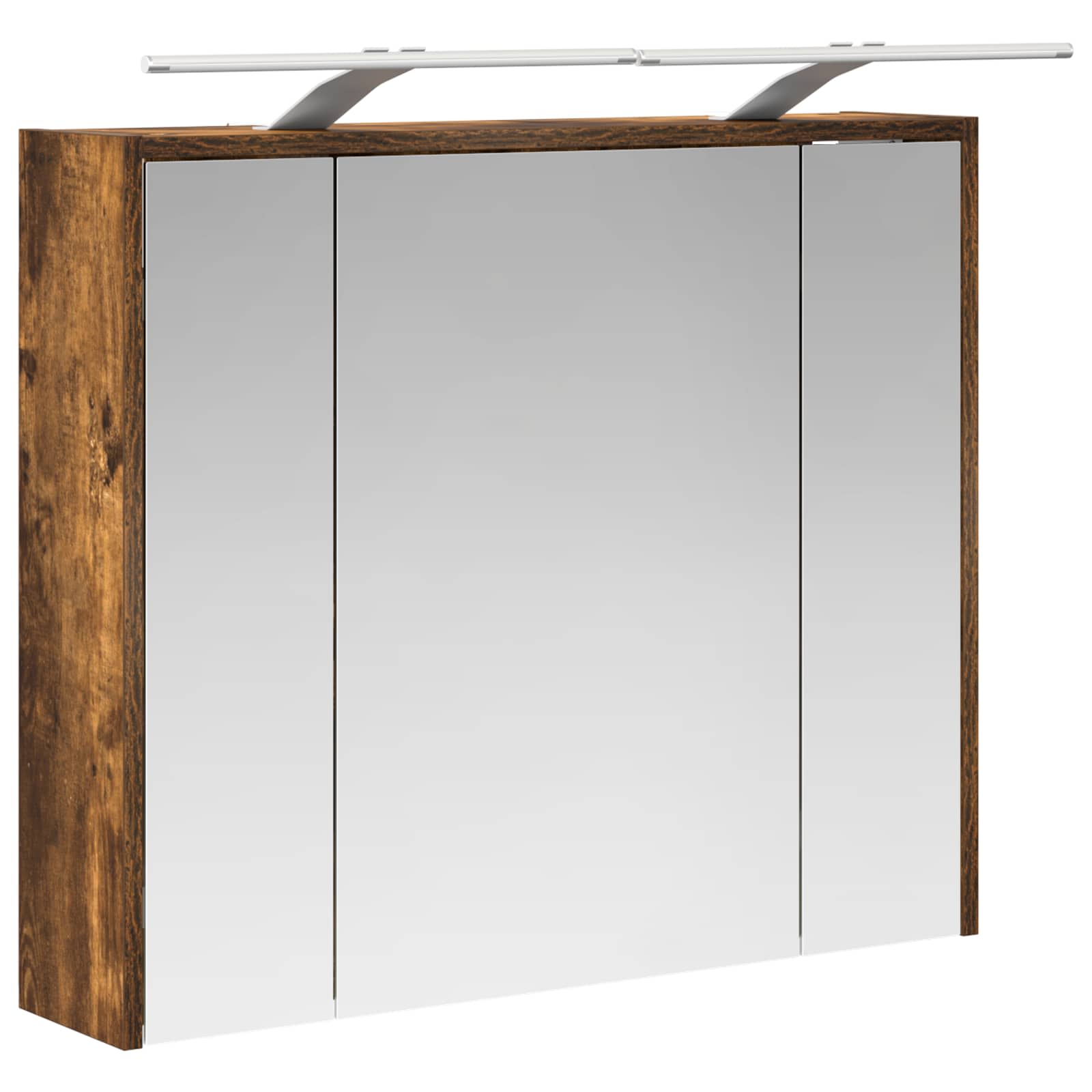 vidaXL Szafka z lustrem do łazienki Dąb wędzony 73,5 x 16 x 62,5 cm