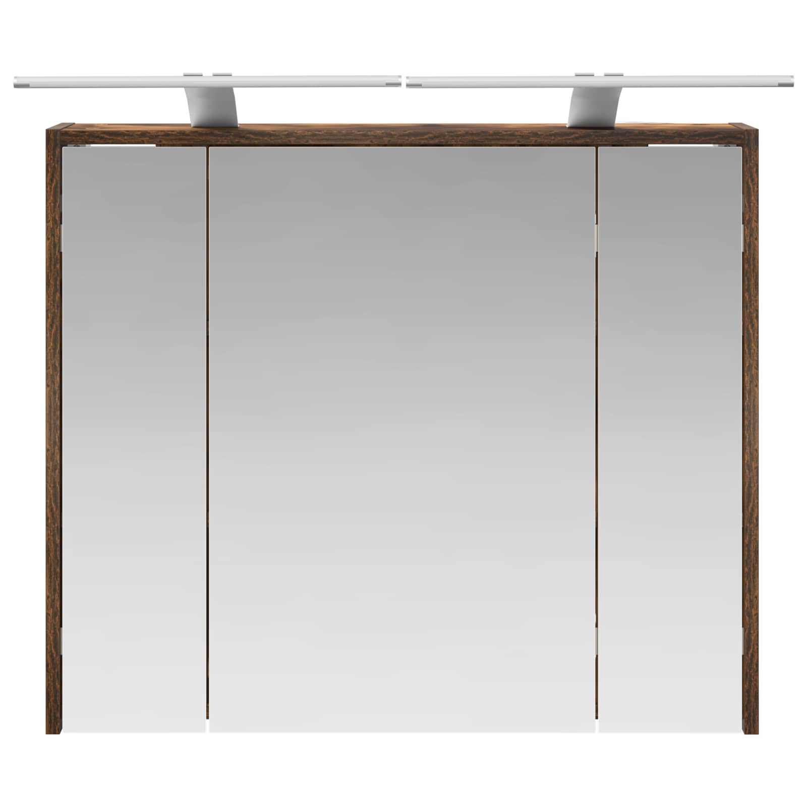 vidaXL Szafka z lustrem do łazienki Dąb wędzony 73,5 x 16 x 62,5 cm