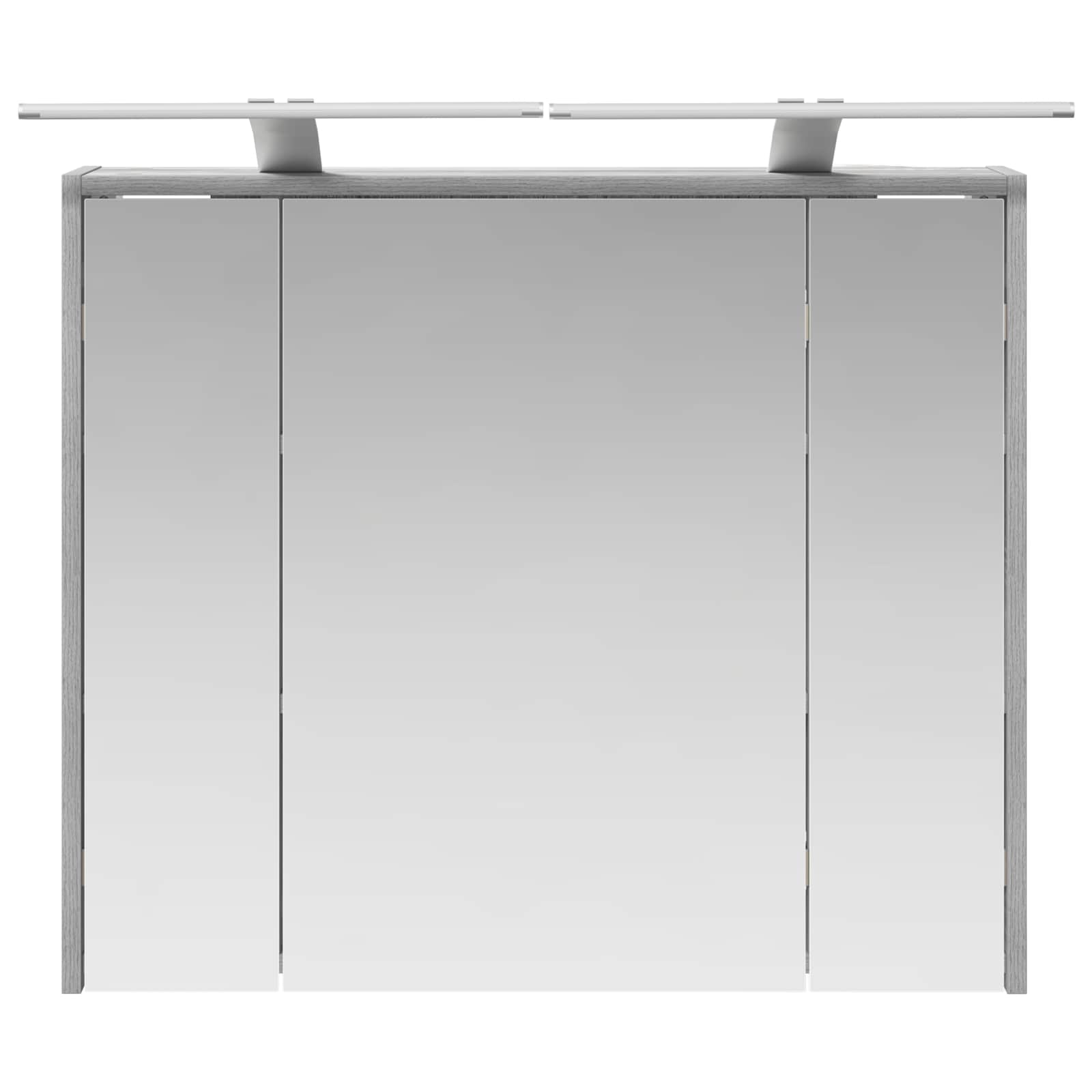 vidaXL Szafka z lustrem do łazienki Szary Sonoma 73,5 x 16 x 62,5 cm