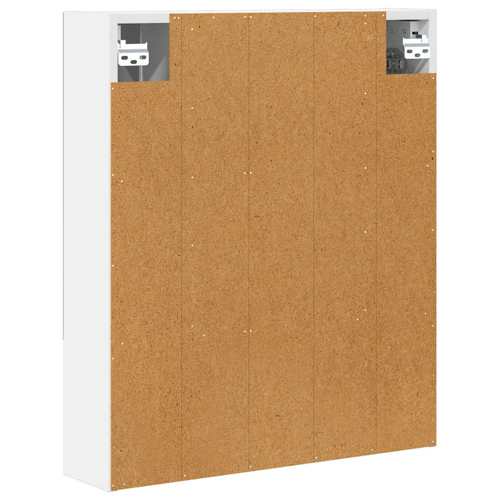vidaXL Szafka z lustrem do łazienki z półką Biały 60 x 14.5 x 70 cm