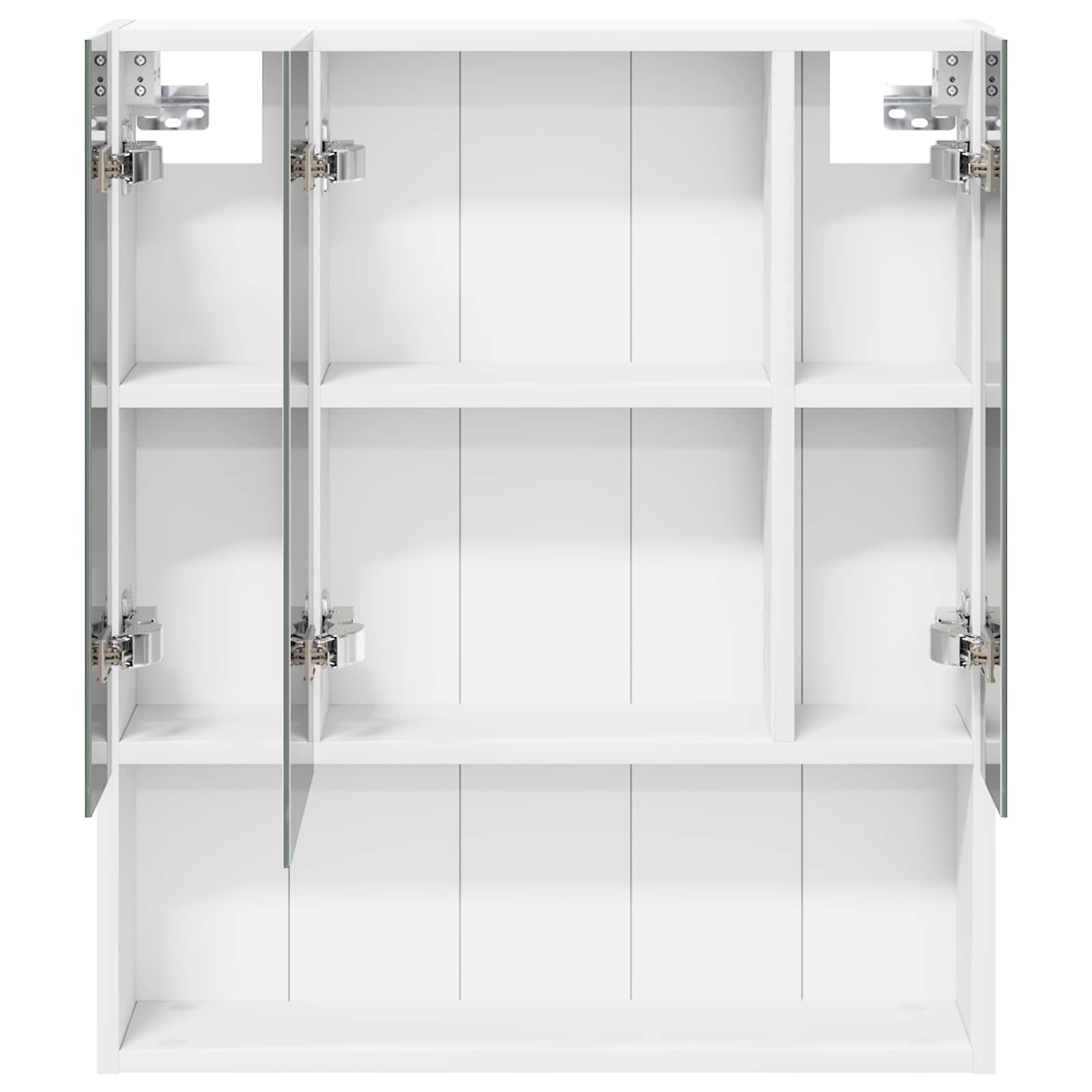 vidaXL Szafka z lustrem do łazienki z półką Biały 60 x 14.5 x 70 cm