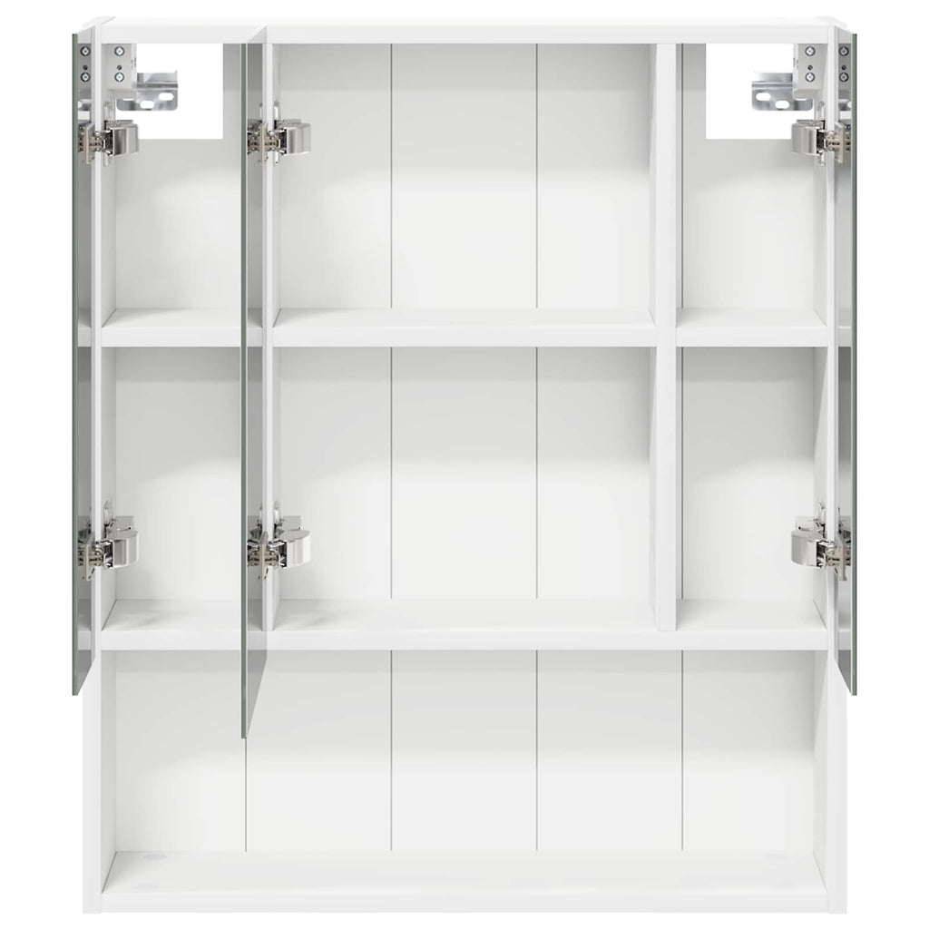 vidaXL Szafka z lustrem do łazienki z półką Biały 60 x 14.5 x 70 cm