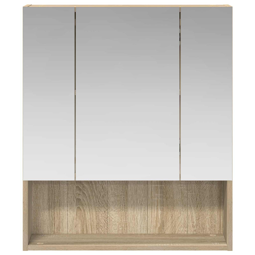 vidaXL Szafka z lustrem do łazienki Dąb Sonoma 60 x 14.5 x 70 cm