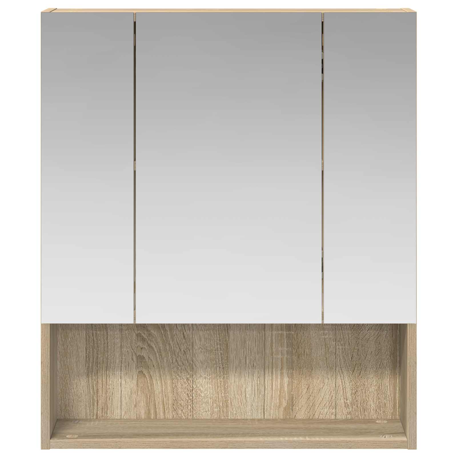 vidaXL Szafka z lustrem do łazienki Dąb Sonoma 60 x 14.5 x 70 cm