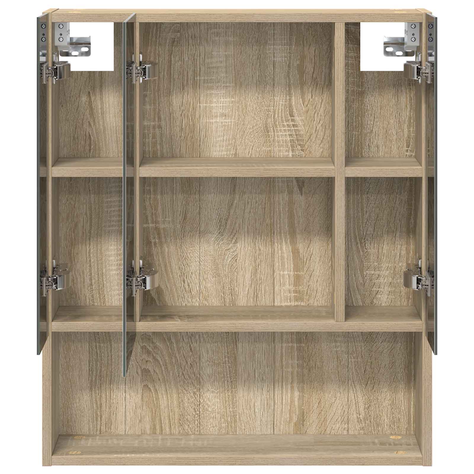 vidaXL Szafka z lustrem do łazienki Dąb Sonoma 60 x 14.5 x 70 cm