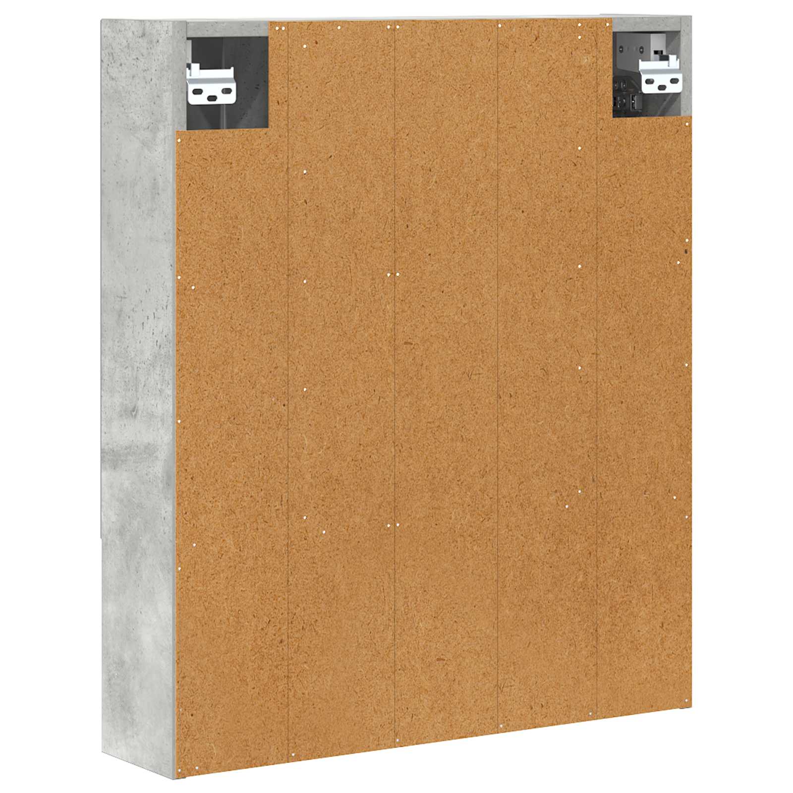 vidaXL Szafka z lustrem do łazienki Betonowy szary 60 x 14.5 x 70 cm