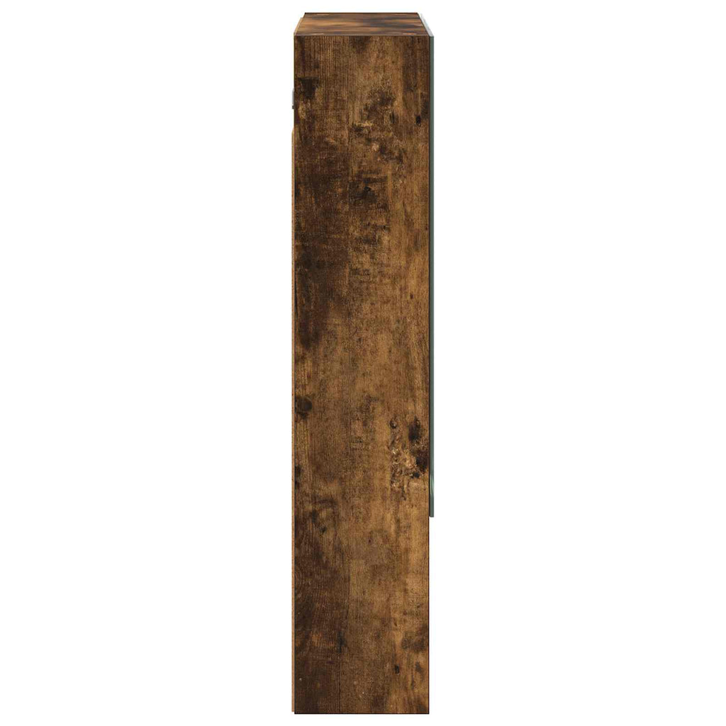 vidaXL Szafka z lustrem do łazienki Dąb wędzony 60 x 14.5 x 70 cm