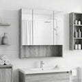 vidaXL Szafka z lustrem do łazienki Szary Sonoma 60 x 14.5 x 70 cm