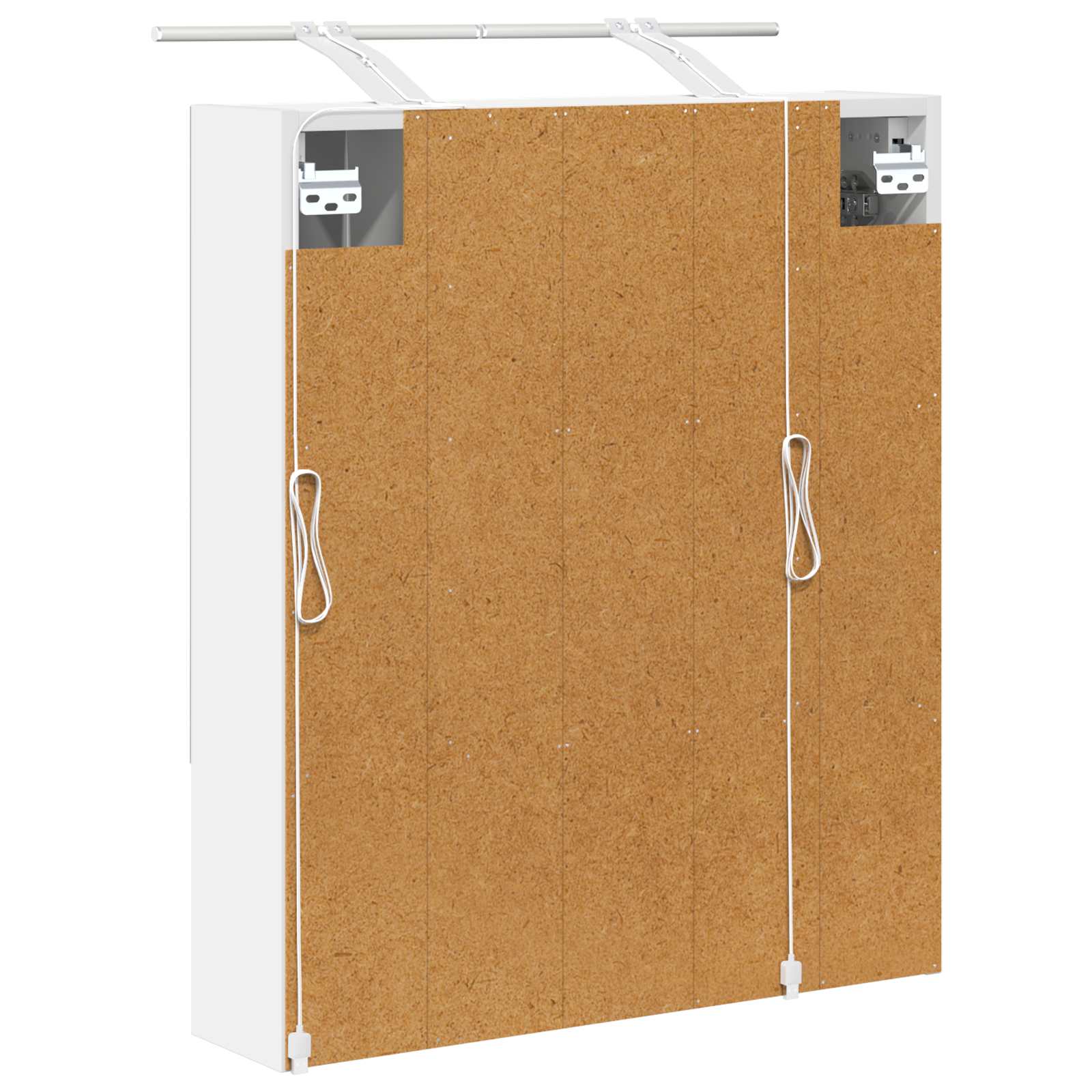 vidaXL Szafka z lustrem do łazienki z półką Biały 60 x 14.5 x 70 cm