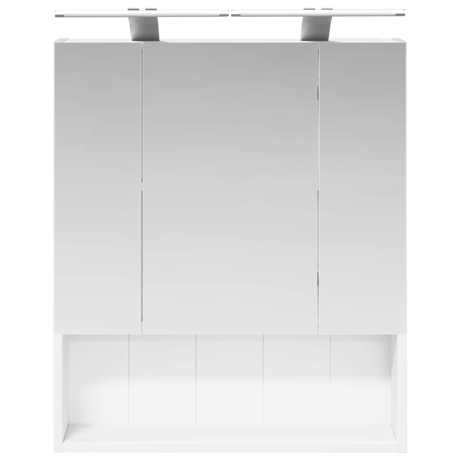vidaXL Szafka z lustrem do łazienki z półką Biały 60 x 14.5 x 70 cm