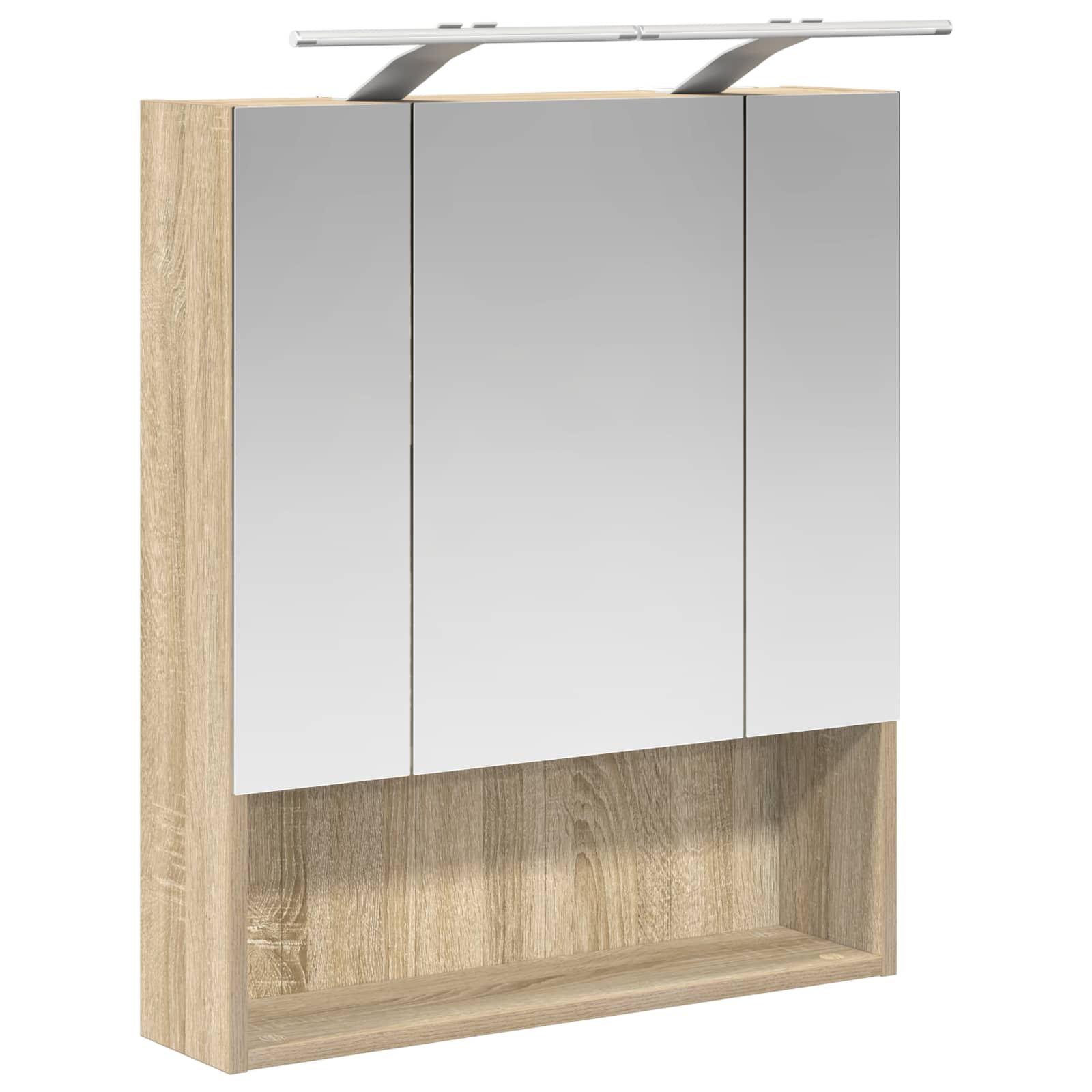 vidaXL Szafka z lustrem do łazienki Dąb Sonoma 60 x 14.5 x 70 cm