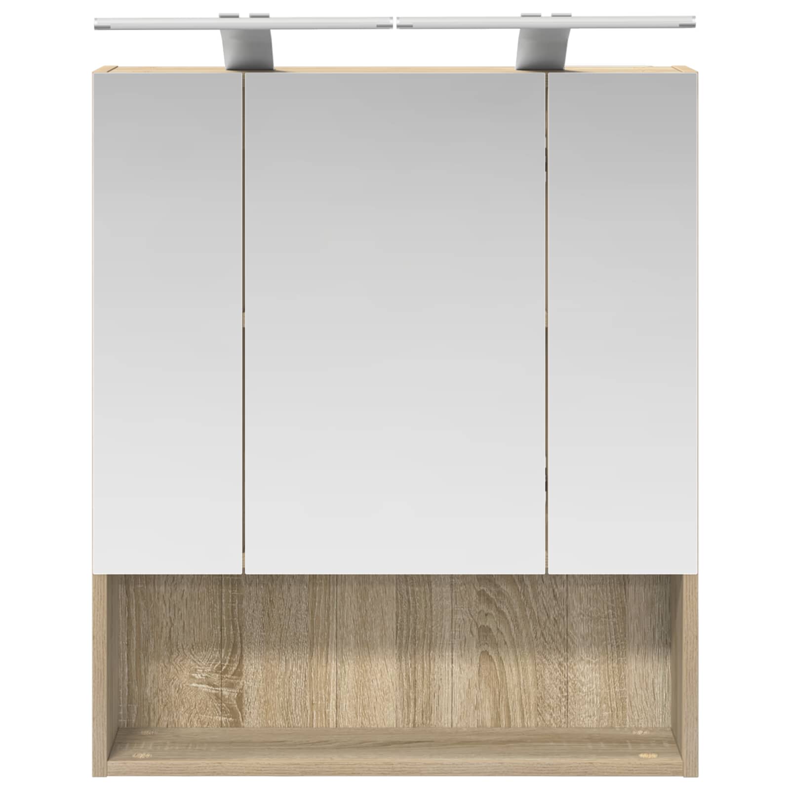 vidaXL Szafka z lustrem do łazienki Dąb Sonoma 60 x 14.5 x 70 cm