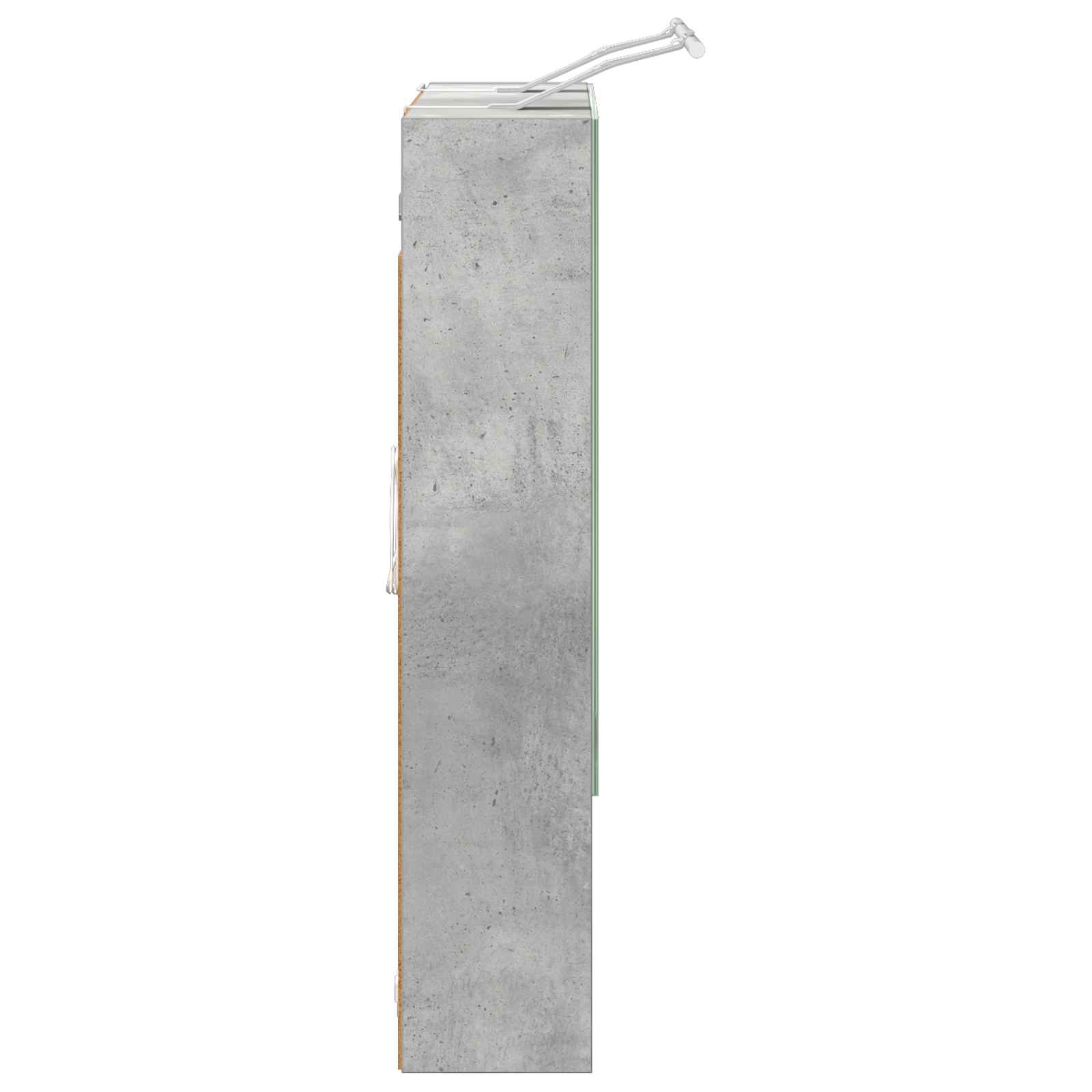 vidaXL Szafka z lustrem do łazienki Betonowy szary 60 x 14.5 x 70 cm