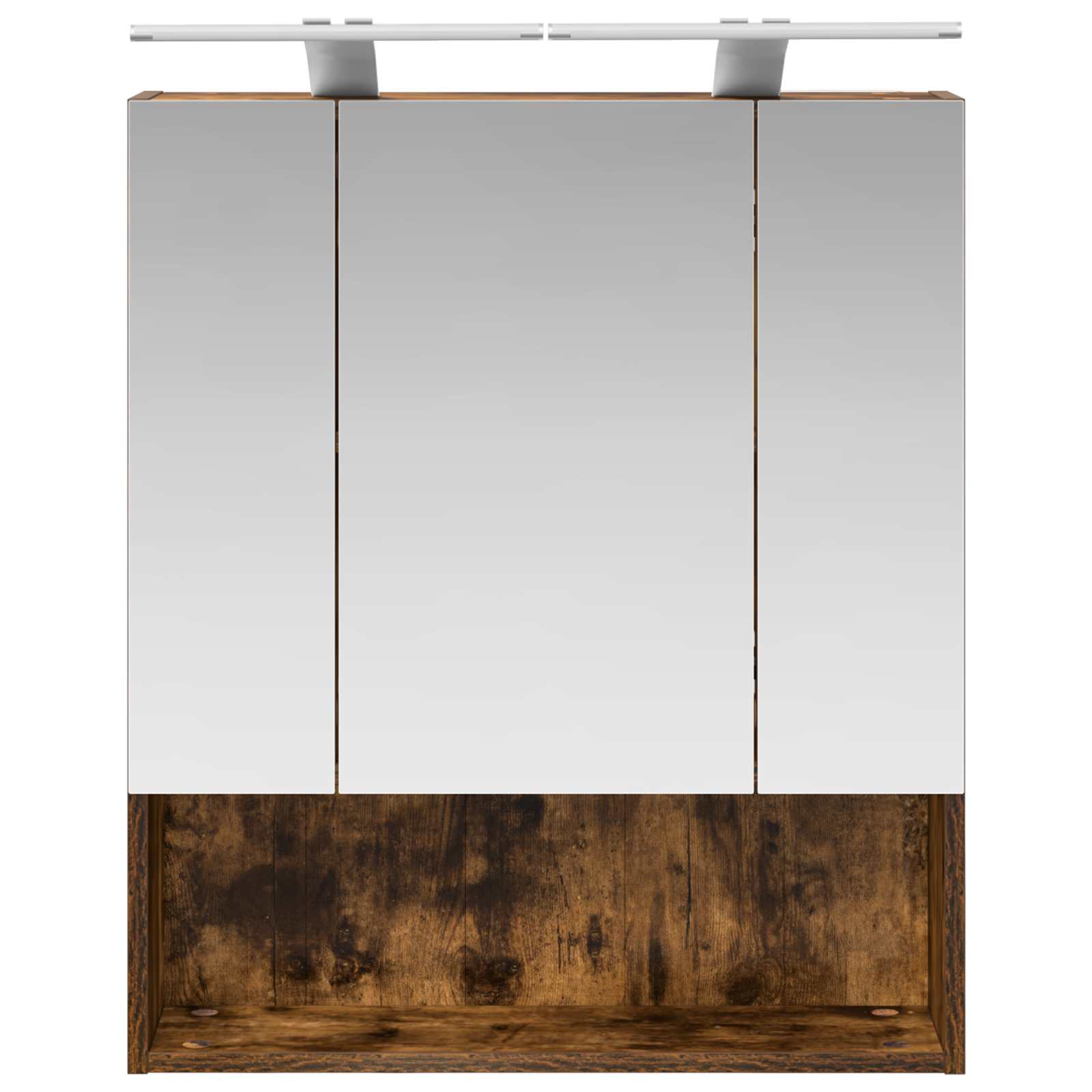 vidaXL Szafka z lustrem do łazienki Dąb wędzony 60 x 14.5 x 70 cm