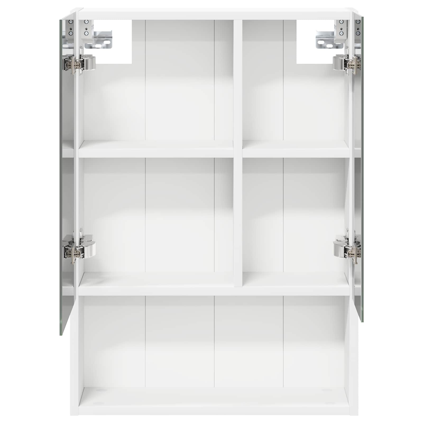 vidaXL Szafka z lustrem do łazienki z półką Biały 50 x 14,5 x 70 cm