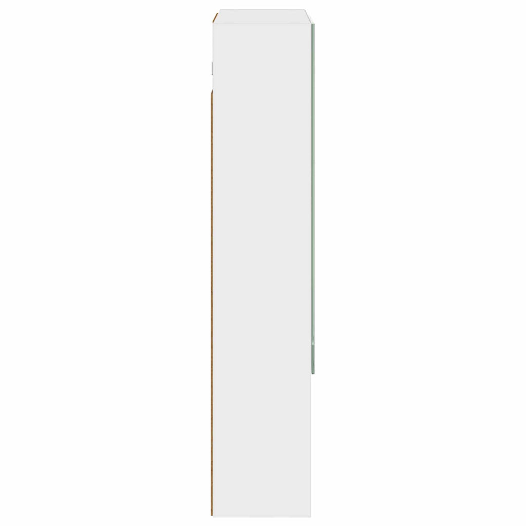 vidaXL Szafka z lustrem do łazienki z półką Biały 50 x 14,5 x 70 cm