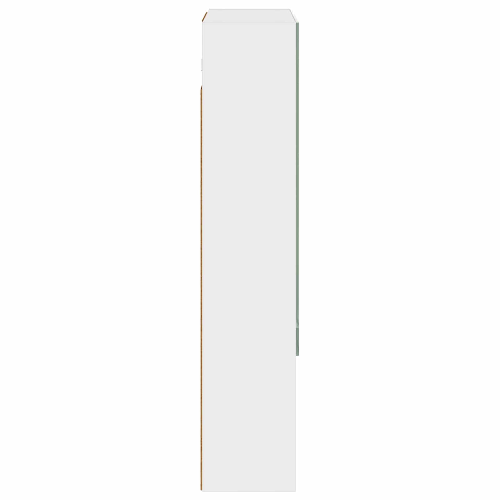 vidaXL Szafka z lustrem do łazienki z półką Biały 50 x 14,5 x 70 cm