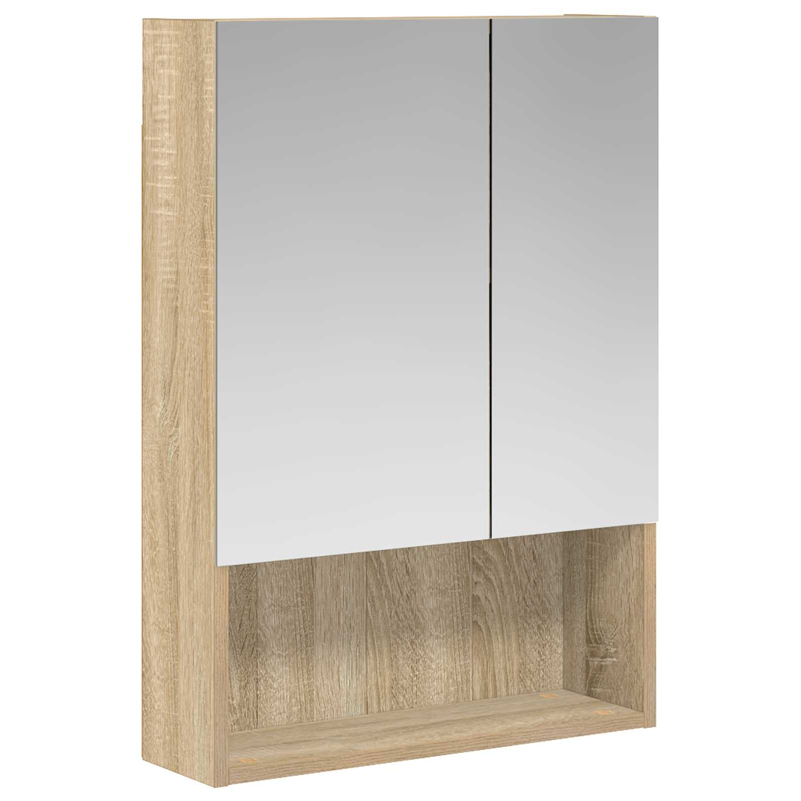 vidaXL Szafka z lustrem do łazienki Dąb Sonoma 50 x 14,5 x 70 cm