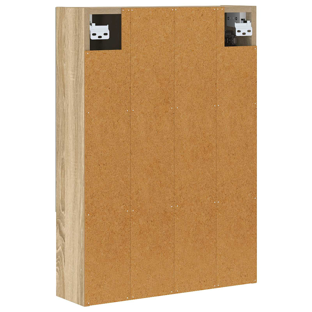 vidaXL Szafka z lustrem do łazienki Dąb Sonoma 50 x 14,5 x 70 cm
