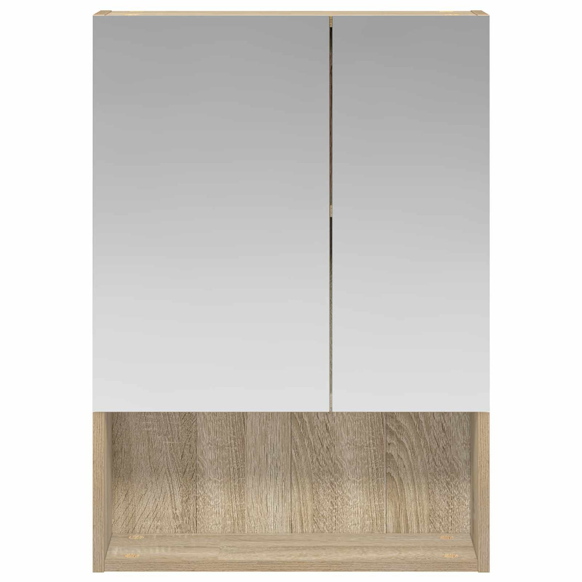 vidaXL Szafka z lustrem do łazienki Dąb Sonoma 50 x 14,5 x 70 cm