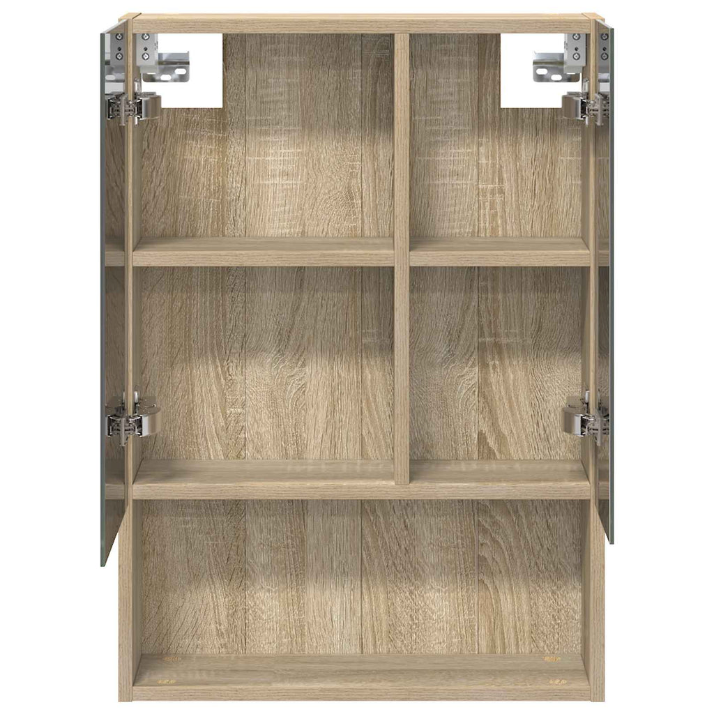 vidaXL Szafka z lustrem do łazienki Dąb Sonoma 50 x 14,5 x 70 cm