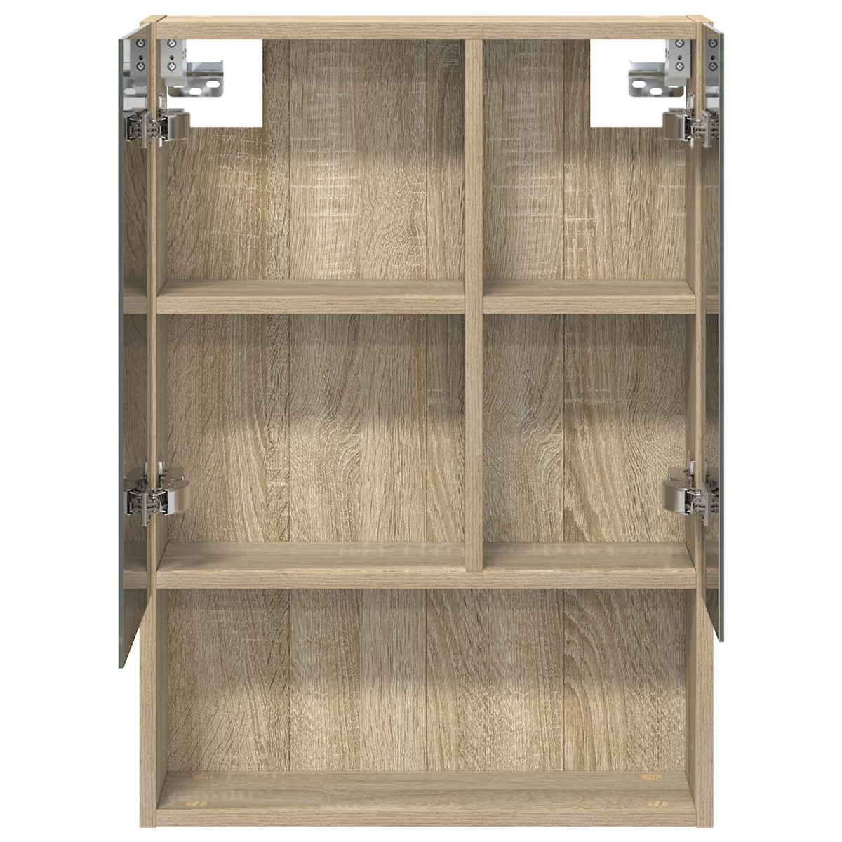 vidaXL Szafka z lustrem do łazienki Dąb Sonoma 50 x 14,5 x 70 cm