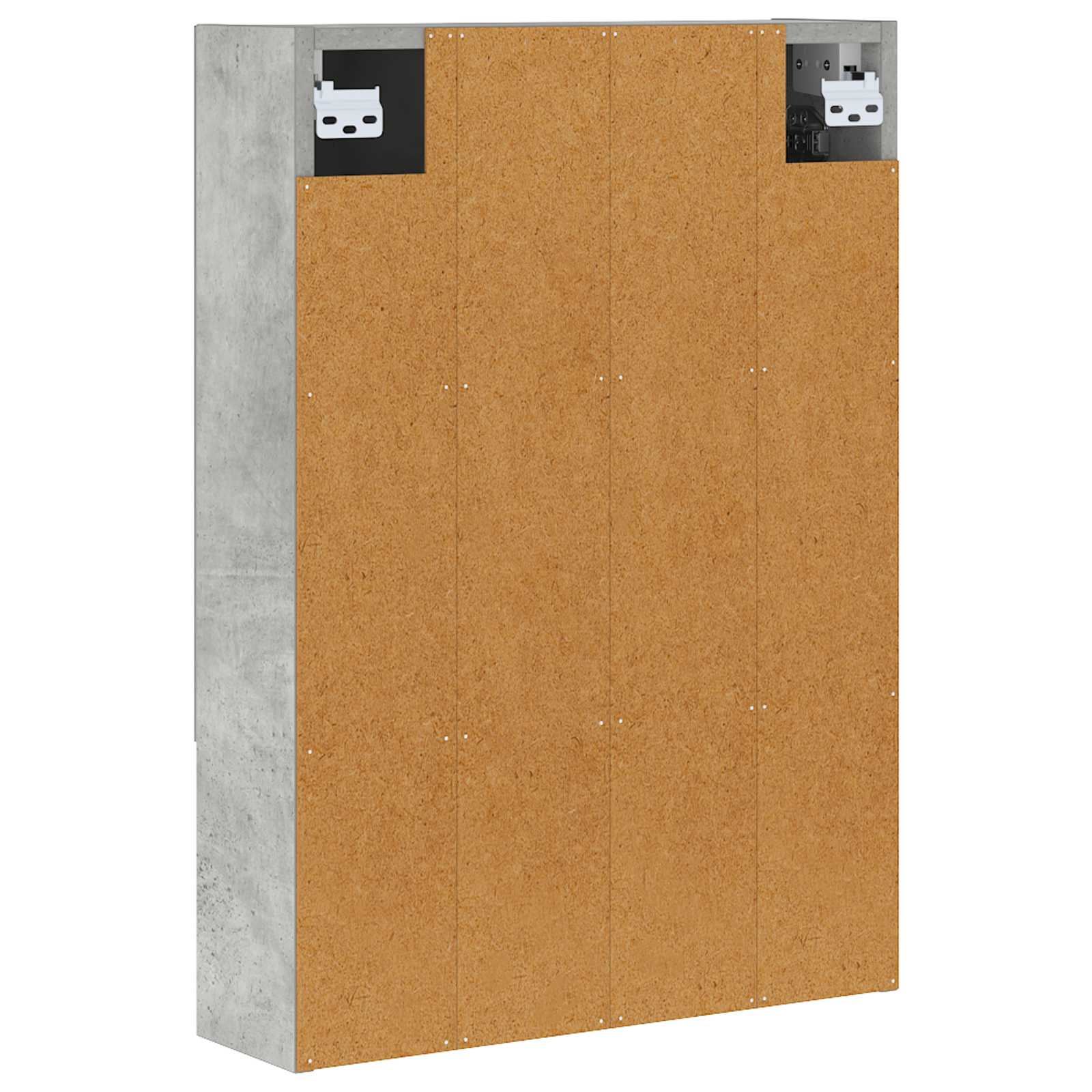 vidaXL Szafka z lustrem do łazienki Betonowy szary 50 x 14,5 x 70 cm