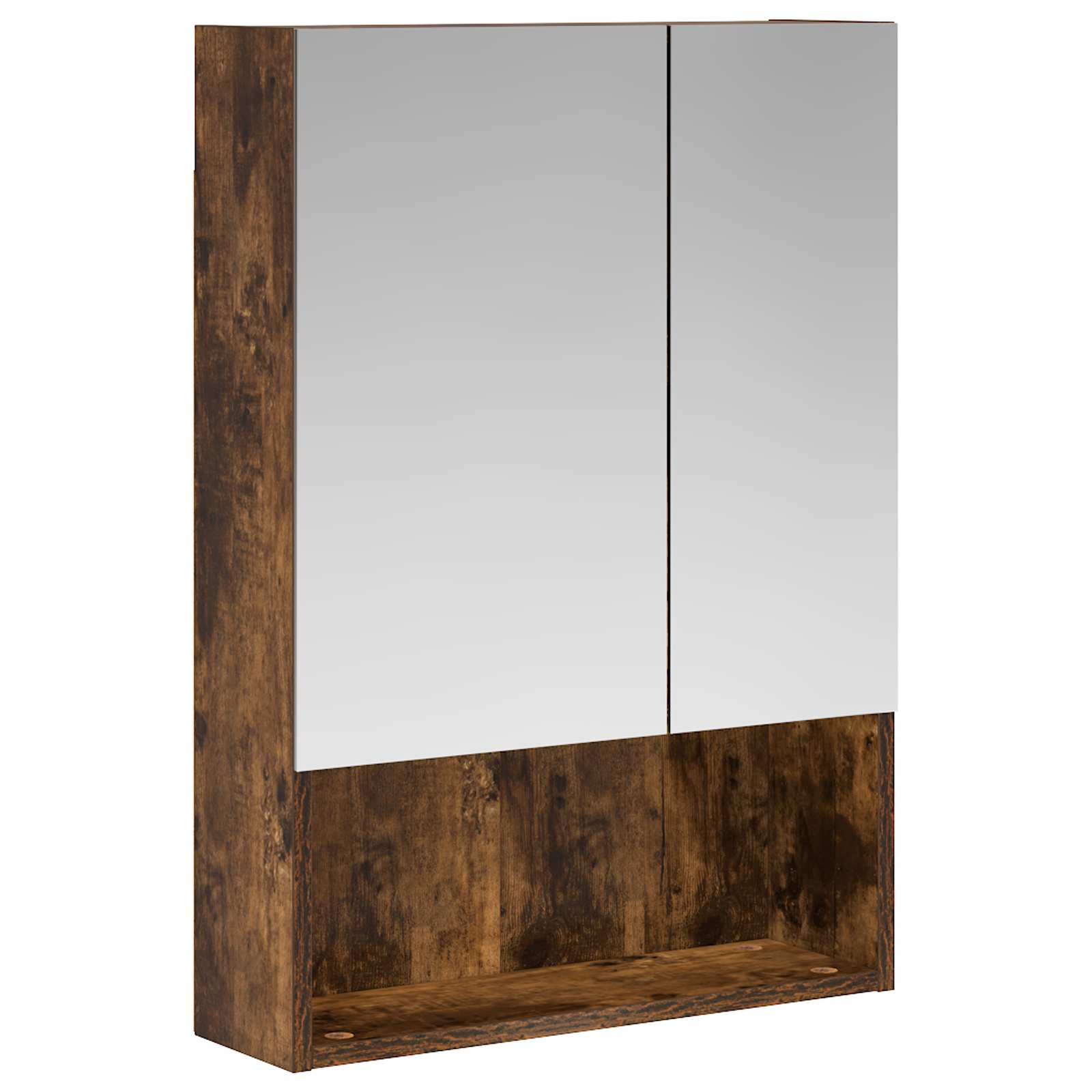 vidaXL Szafka z lustrem do łazienki Dąb wędzony 50 x 14,5 x 70 cm