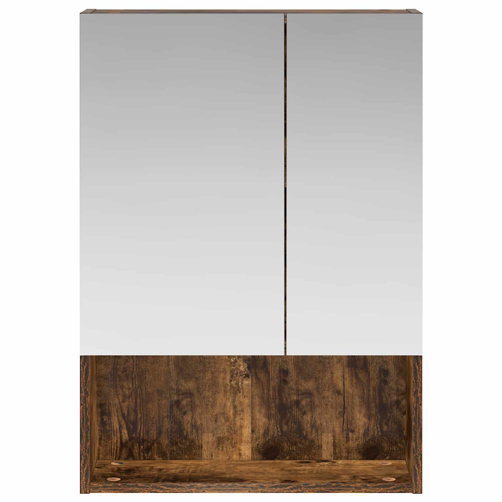 vidaXL Szafka z lustrem do łazienki Dąb wędzony 50 x 14,5 x 70 cm