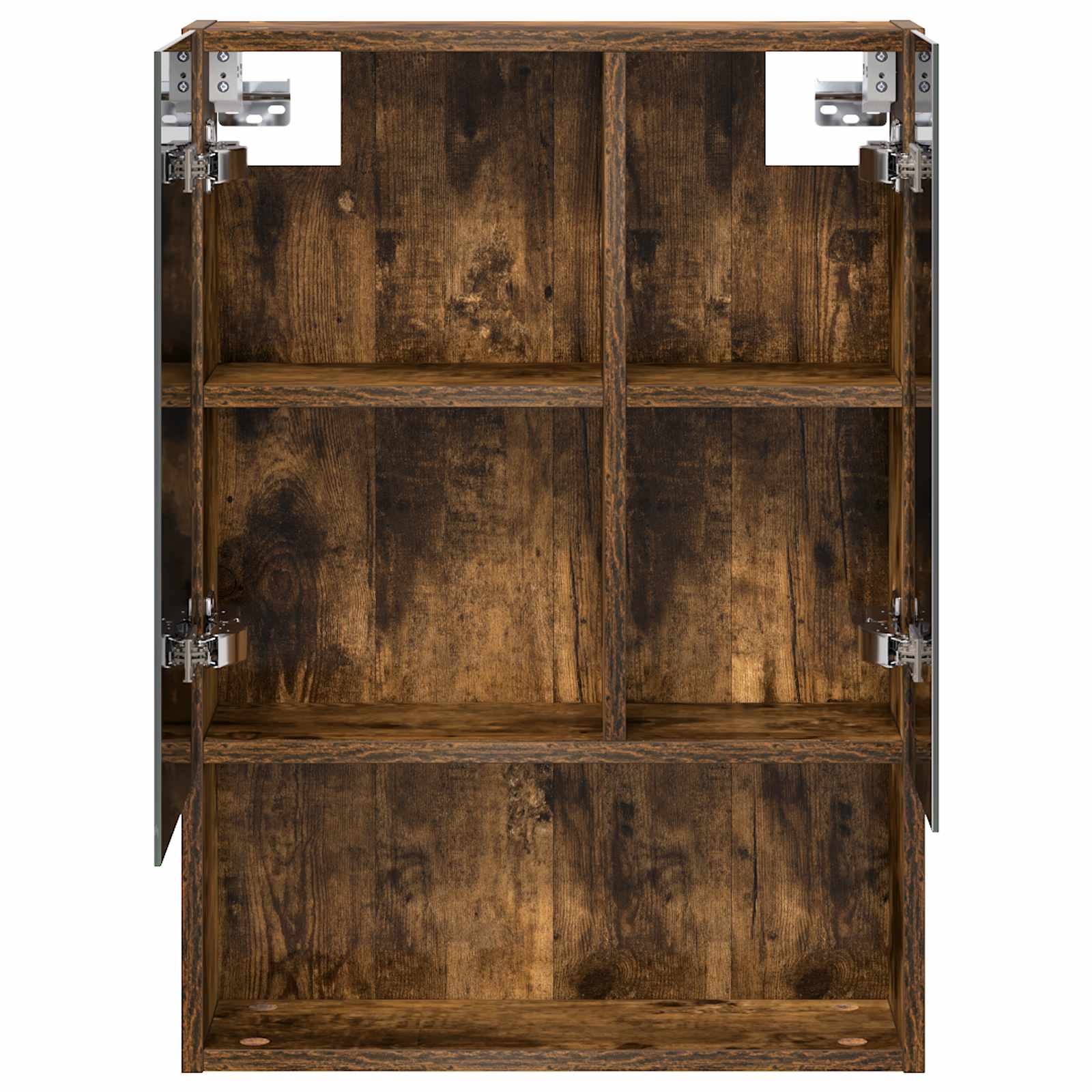 vidaXL Szafka z lustrem do łazienki Dąb wędzony 50 x 14,5 x 70 cm