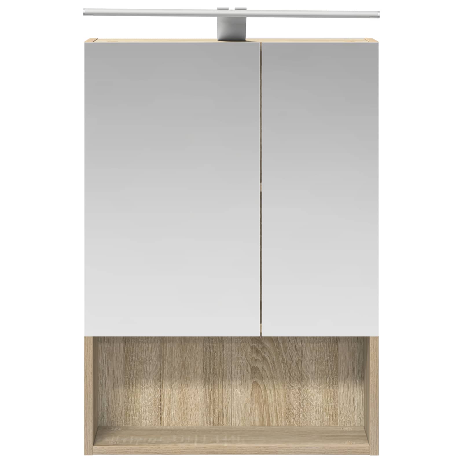 vidaXL Szafka z lustrem do łazienki Dąb Sonoma 50 x 14,5 x 70 cm