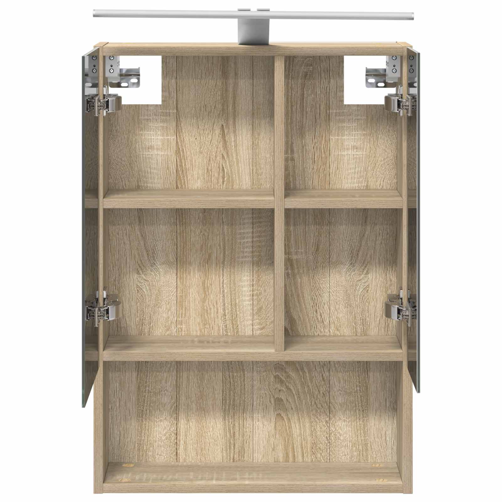 vidaXL Szafka z lustrem do łazienki Dąb Sonoma 50 x 14,5 x 70 cm
