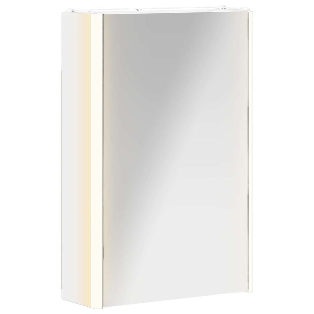 vidaXL Szafka z lustrem do łazienki Biały 33 x 11,5 x 50 cm