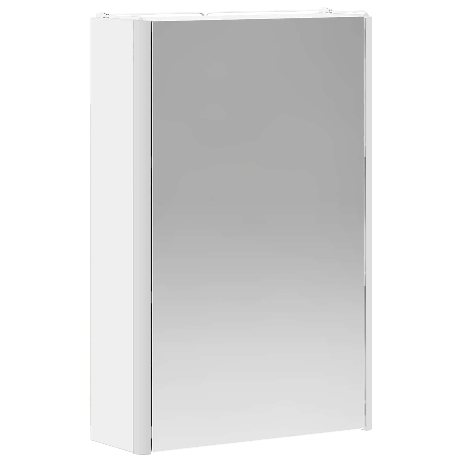 vidaXL Szafka z lustrem do łazienki Biały 33 x 11,5 x 50 cm