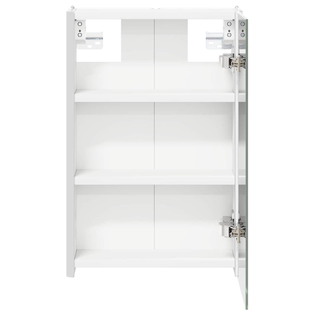vidaXL Szafka z lustrem do łazienki Biały 33 x 11,5 x 50 cm