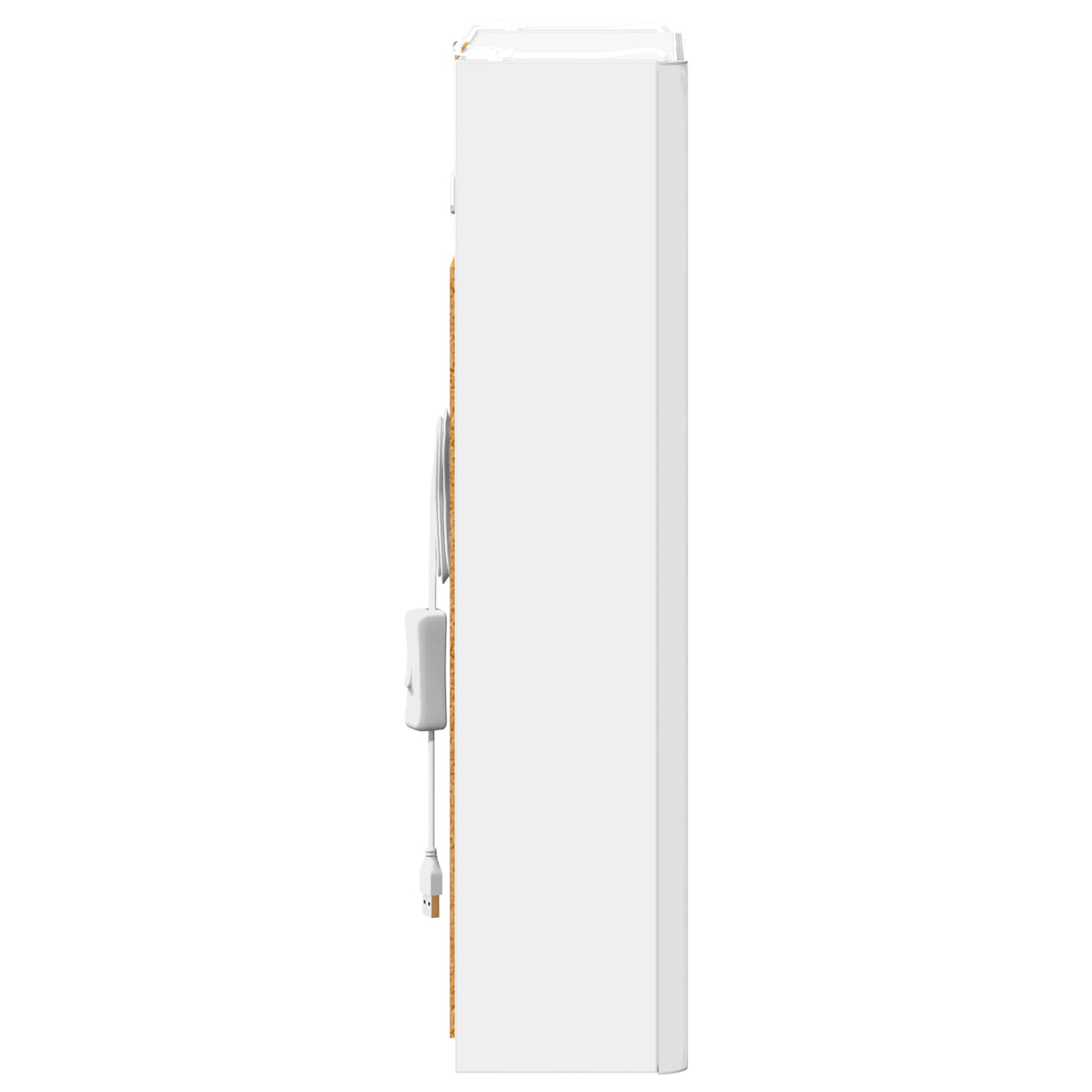 vidaXL Szafka z lustrem do łazienki Biały 33 x 11,5 x 50 cm
