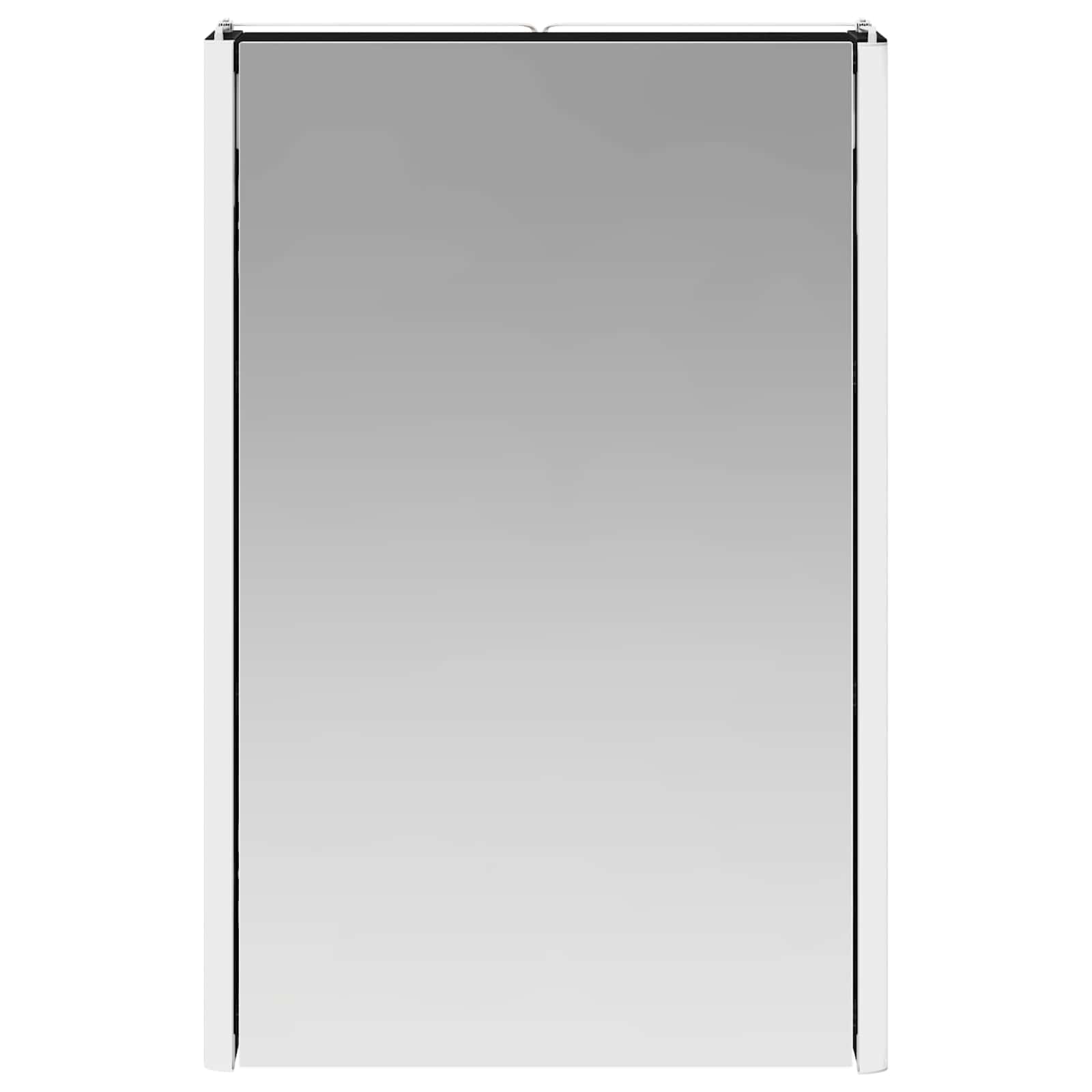 vidaXL Szafka z lustrem do łazienki Czarny Dąb 33 x 11,5 x 50 cm