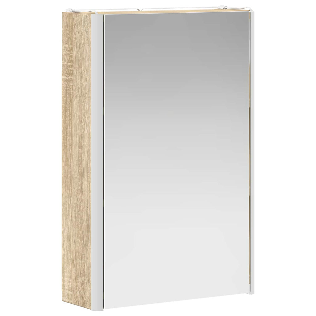 vidaXL Szafka z lustrem do łazienki Dąb Sonoma 33 x 11,5 x 50 cm