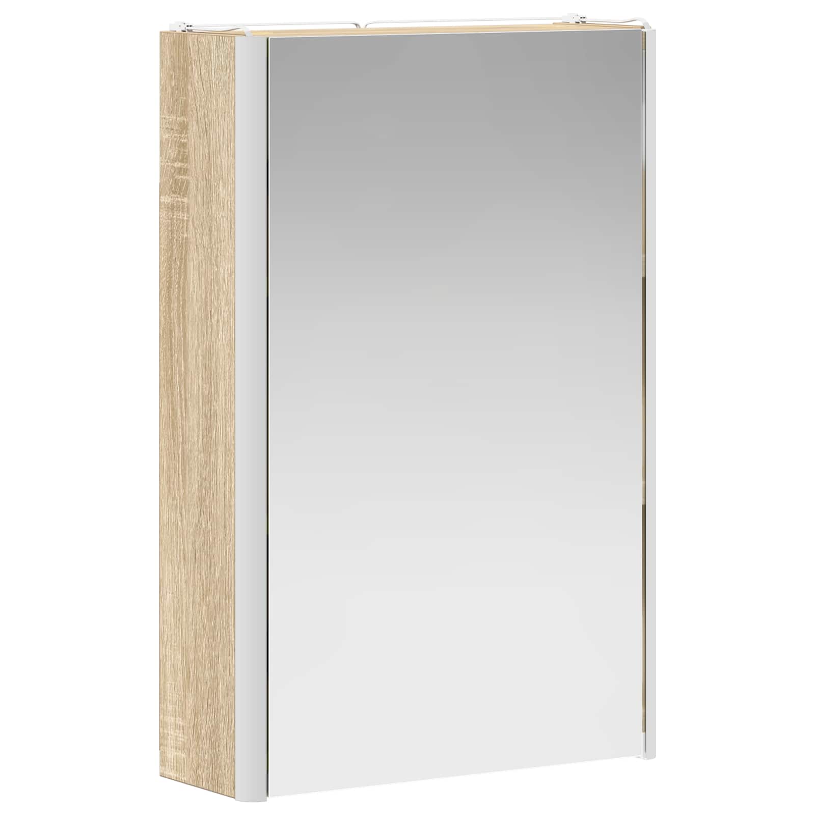 vidaXL Szafka z lustrem do łazienki Dąb Sonoma 33 x 11,5 x 50 cm